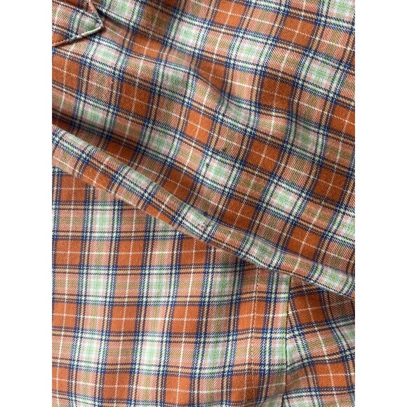 Ralph Lauren Shirt Mens Large Orange Checks Plaid Button‎ Down Pony Logo Blake - Picture 12 of 12